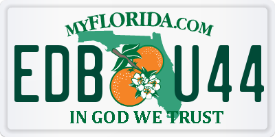 FL license plate EDBU44