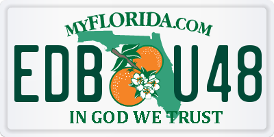 FL license plate EDBU48