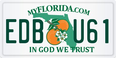 FL license plate EDBU61
