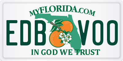 FL license plate EDBV00