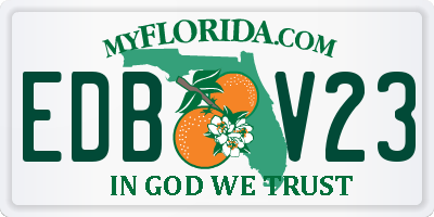 FL license plate EDBV23