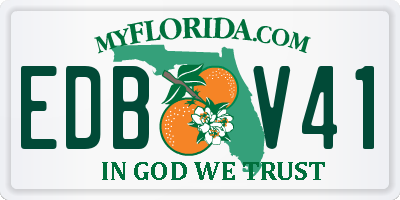 FL license plate EDBV41