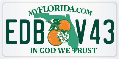 FL license plate EDBV43