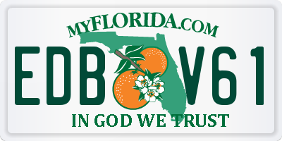 FL license plate EDBV61