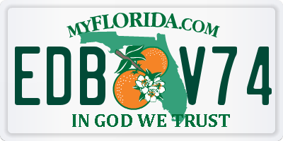 FL license plate EDBV74
