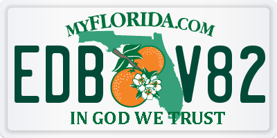 FL license plate EDBV82