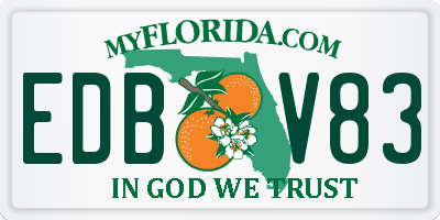 FL license plate EDBV83