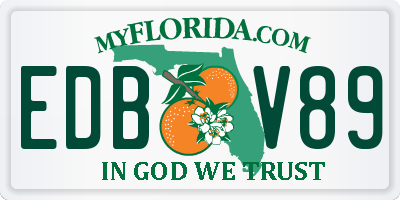 FL license plate EDBV89