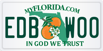FL license plate EDBW00