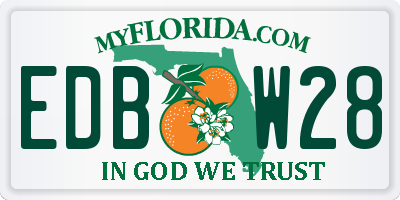 FL license plate EDBW28