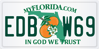 FL license plate EDBW69