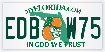 FL license plate EDBW75