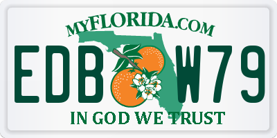 FL license plate EDBW79