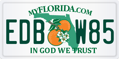 FL license plate EDBW85