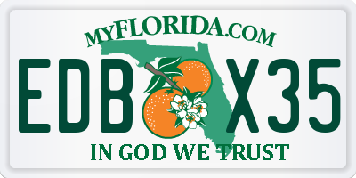 FL license plate EDBX35