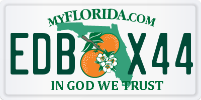 FL license plate EDBX44
