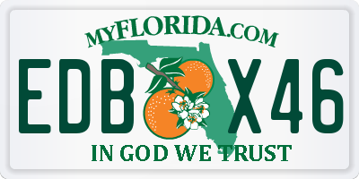 FL license plate EDBX46