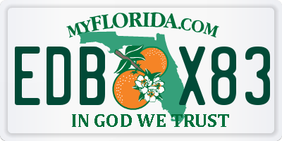 FL license plate EDBX83