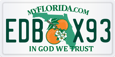 FL license plate EDBX93