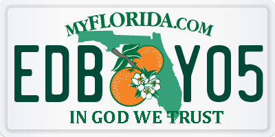 FL license plate EDBY05