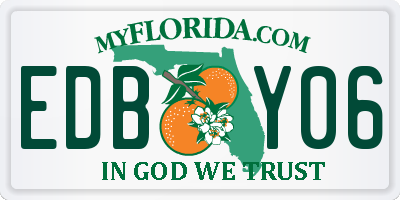 FL license plate EDBY06