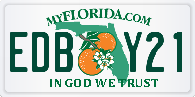 FL license plate EDBY21