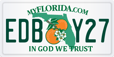 FL license plate EDBY27