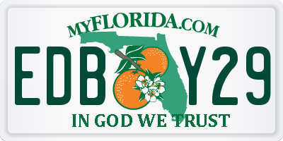 FL license plate EDBY29