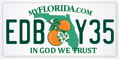 FL license plate EDBY35