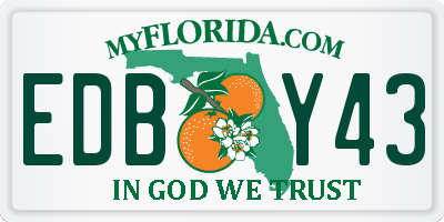 FL license plate EDBY43