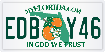 FL license plate EDBY46