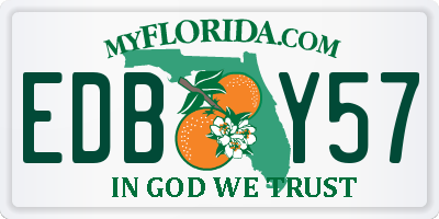 FL license plate EDBY57