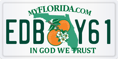 FL license plate EDBY61