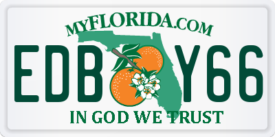 FL license plate EDBY66