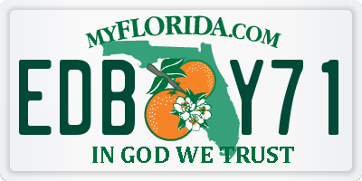 FL license plate EDBY71