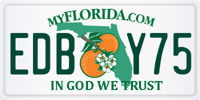 FL license plate EDBY75