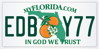 FL license plate EDBY77