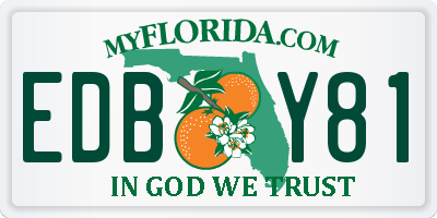 FL license plate EDBY81