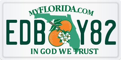 FL license plate EDBY82