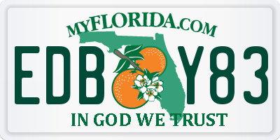 FL license plate EDBY83