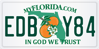 FL license plate EDBY84