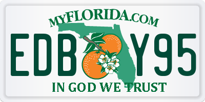 FL license plate EDBY95