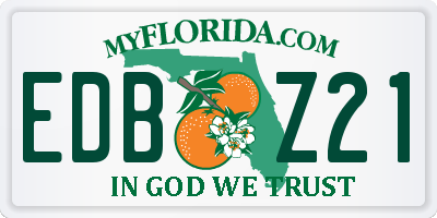 FL license plate EDBZ21