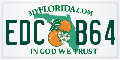 FL license plate EDCB64