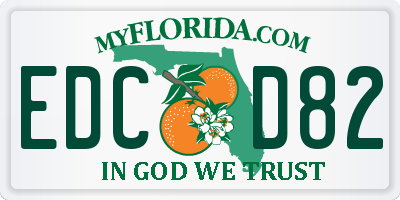 FL license plate EDCD82