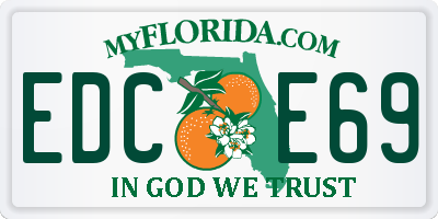 FL license plate EDCE69