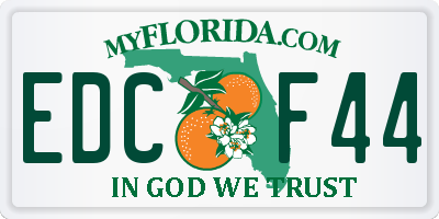 FL license plate EDCF44
