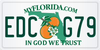 FL license plate EDCG79