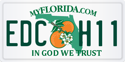 FL license plate EDCH11