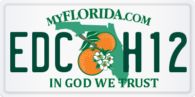 FL license plate EDCH12